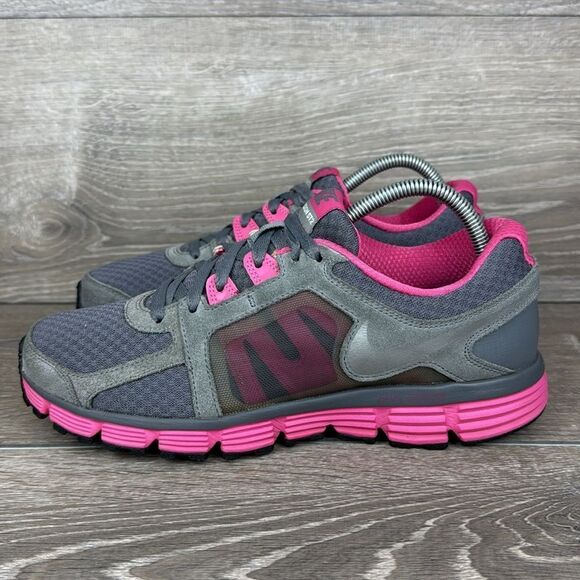 Nike Dual Fusion ST2 Women's Sz 9.5 Gray Pink Low Top Lace Up Running Sneakers - Picture 3 of 11